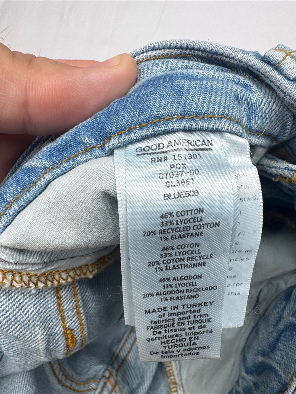 Good American Women's Straight-Leg Jeans in Light Blue Denim size 2 or 26 - Picture 7 of 7